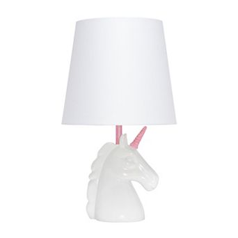 Creekwood Home Whimsilux 15.5" Enchanting Unicorn Dreams Table Lamp