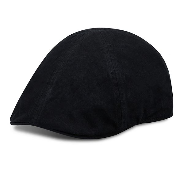 Men's Wembley Oil Cloth Dome Top Ivy Cap - Black (S/M)