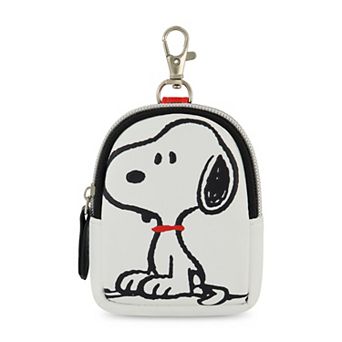 Peanuts Snoopy Full Pose Coin Purse with Keychain Clip