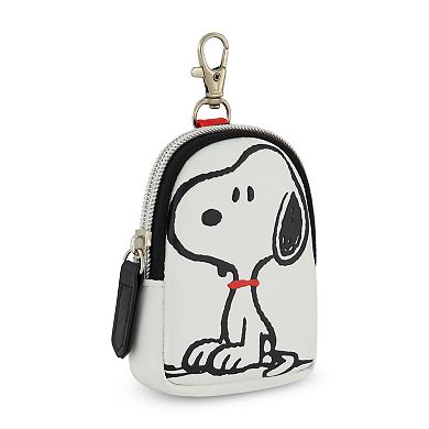 Peanuts Snoopy Full Pose Coin Purse with Keychain Clip