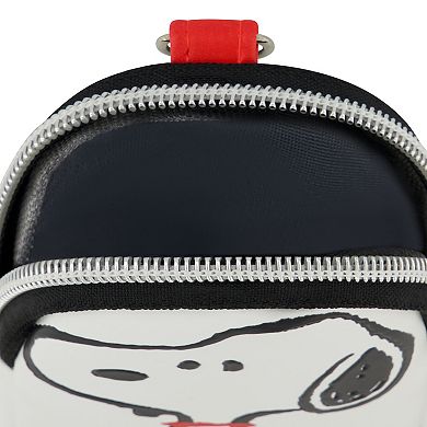 Peanuts Snoopy Full Pose Coin Purse with Keychain Clip