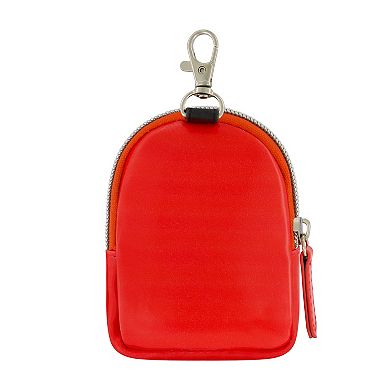 Peanuts Snoopy J Full Pose Coin Purse with Keychain Clip
