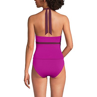Women's Lands' End V-Neck Halter Tankini Top