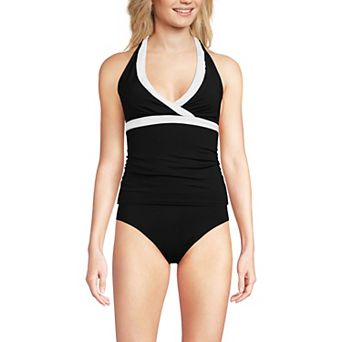Women's Lands' End V-Neck Halter Tankini Top