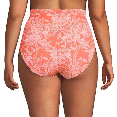 Plus Size Lands' End Size Ultra High Waisted Slender Bikini Bottoms