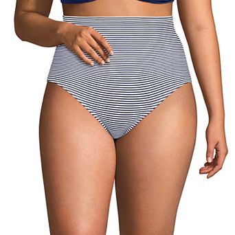 Plus Size Lands' End Size Ultra High Waisted Slender Bikini Bottoms