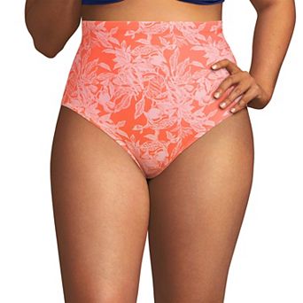 Plus Size Lands' End Size Ultra High Waisted Slender Bikini Bottoms