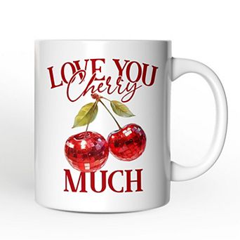 Disco Cherry Love You Cherry Much Mug, Aesthetic Gift