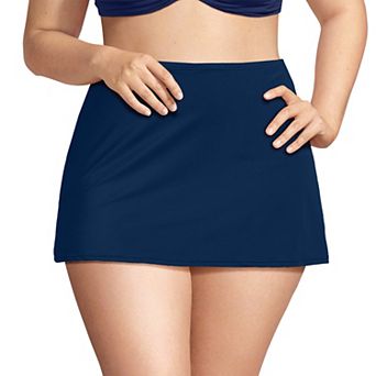 Plus Size Lands' End Slender Suit Swim Skirts