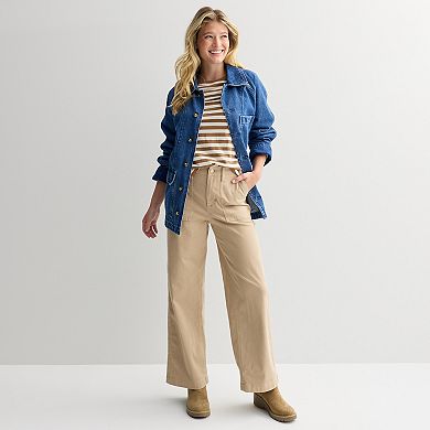 Women's Sonoma Goods For Life® Raglan Sleeve Denim Jacket