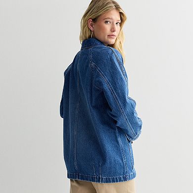 Petite Sonoma Goods For Life® Raglan Sleeve Denim Jacket