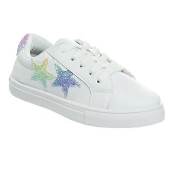 Kensie Girl Lace-Up Girls' Glittery Casual Sneakers