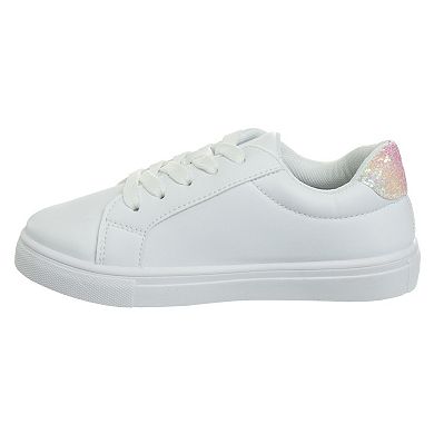 Kensie Girl Lace-Up Girls' Glittery Casual Sneakers