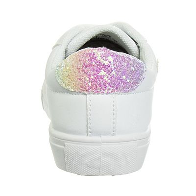 Kensie Girl Lace-Up Girls' Glittery Casual Sneakers