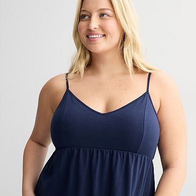 Juniors' Plus Size SO® Easy Tier Knit Maxi Dress