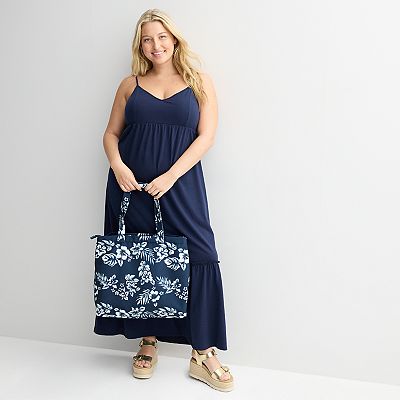 Juniors' Plus Size SO® Easy Tier Knit Maxi Dress