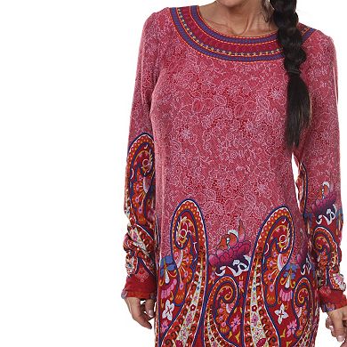 Women's Embroidered Sweater Dress