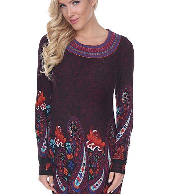 Women's Embroidered Sweater Dress