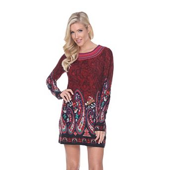 Women's Embroidered Sweater Dress