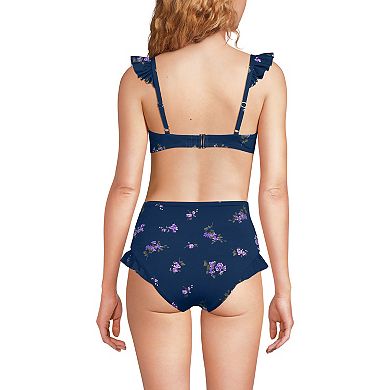 Women's Lands' End Balconnette Underwire Bikini Swim Top