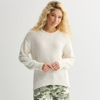 Juniors' SO® Boucle Crewneck Sweater