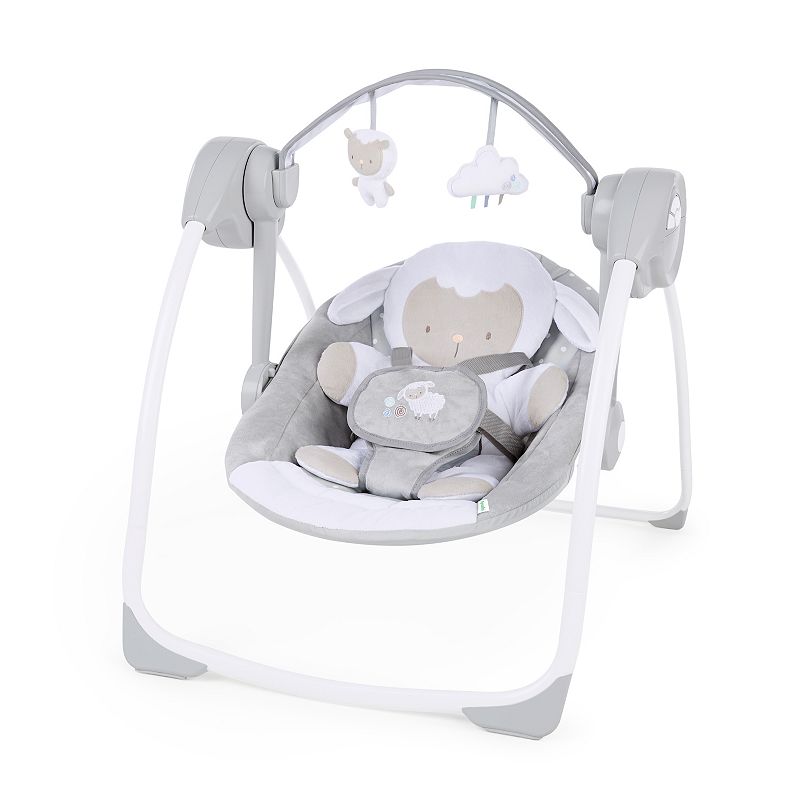 UPC 074451121843 product image for Ingenuity Comfort 2 Go Cuddle Lamb Portable Baby Swing, Gray | upcitemdb.com
