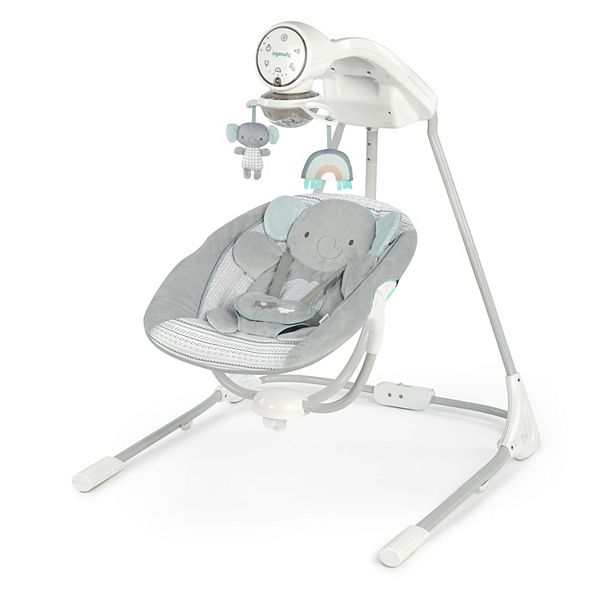 Ingenuity InLighten Elephant Soothing Baby Swing