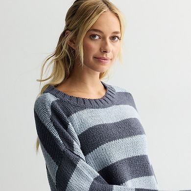 Juniors' SO Chunky Crew Sweater