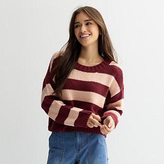 Juniors' SO Chunky Crew Sweater