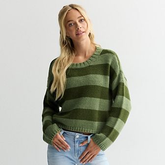 Juniors' SO Chunky Crew Sweater