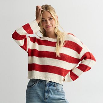Juniors' SO Chunky Crew Sweater