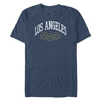 Big & Tall Los Angeles Smiley Faces Graphic Tee