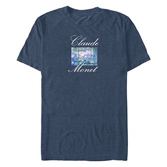 Big & Tall Claude Monet Water Lilies Graphic Tee
