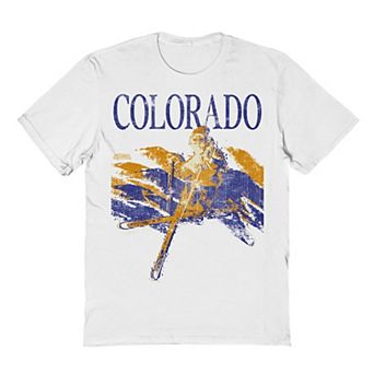 Men's Colorado White Graphic Tee