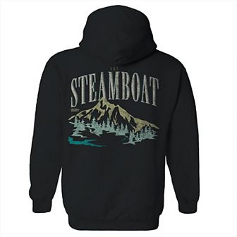 Men's Steamboat Black Graphic Hoodie