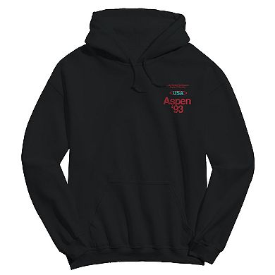 Men's Aspen Black Graphic Hoodie