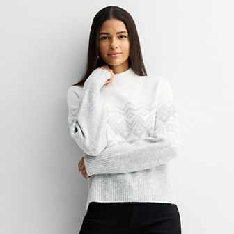 Women's Nine West Mock Pullover Sweater