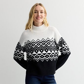 Women's Nine West Mock Pullover Sweater
