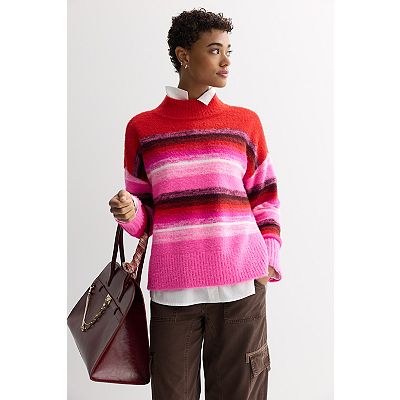 Women's Nine West Midweight Mockneck Pullover Sweater