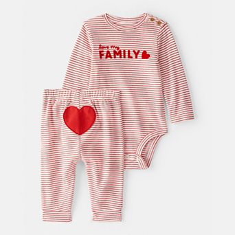 Baby Carter's 2 pc Striped Long-Sleeve Bodysuit & Pant Set