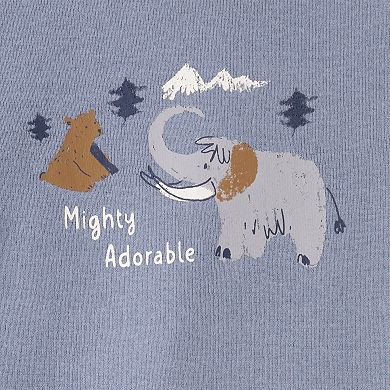 Baby Boy Carter's 3-pc. Elephant Print Long Sleeve Bodysuit & Pant Set