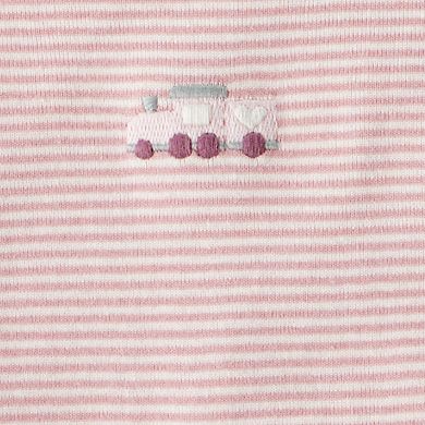 Baby Girl Carter's 3-pc. Train Print Long Sleeve Bodysuit & Pant Set