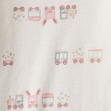 Baby Girl Carter's 3-pc. Train Print Long Sleeve Bodysuit & Pant Set