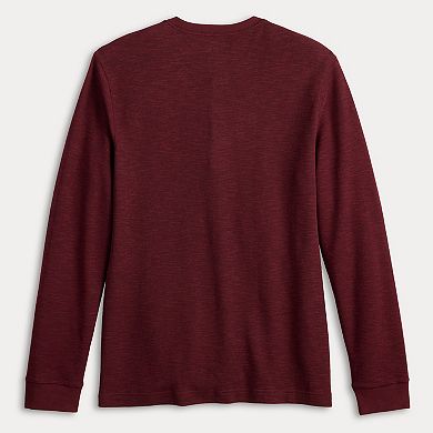 Men's Sonoma Goods For Life® Adaptive Long Sleeve Henley Tee