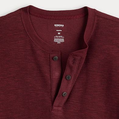 Men's Sonoma Goods For Life® Adaptive Long Sleeve Henley Tee