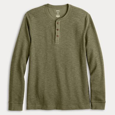 Men's Sonoma Goods For Life® Adaptive Long Sleeve Henley Tee