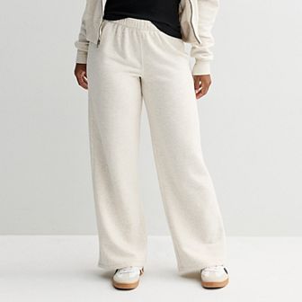 Juniors' SO® Low Rise Baggy Wide Leg Fleece Pant