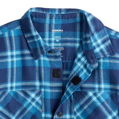 Boys 8-20 Sonoma Goods For Life® Adaptive Flannel Button-Down Shirt