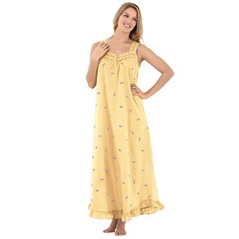 Dreams & Co. Plus Size Long Embroidered Gown