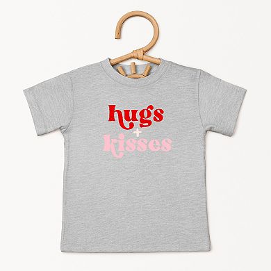 Hugs And Kisses Youth Short Sleeve Graphic Tee